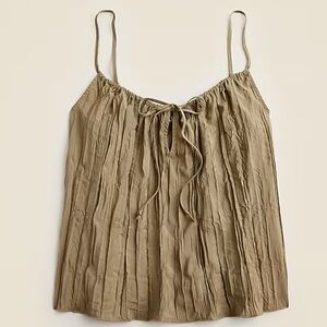 NWT J. Crew Crinkled Tank Size Large